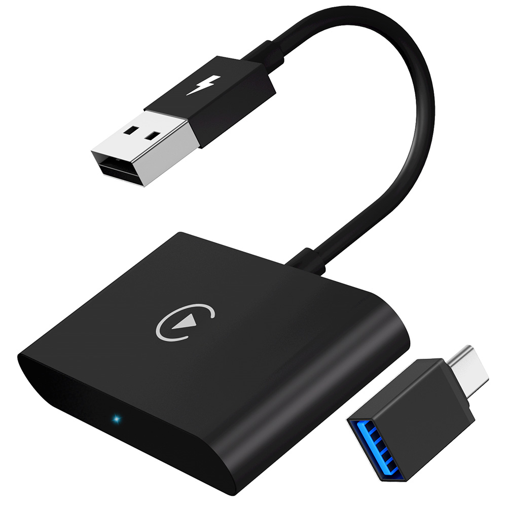 محول سيارة لاسلكي لجهاز iPhone USB مشغل سيارة Dongle AI Box تحويل المصنع مشغل سيارة سلكي إلى مشغل سيارة لاسلكي