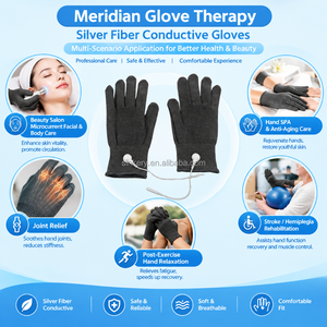 Guantes <span class=keywords><strong>de</strong></span> Terapia <span class=keywords><strong>de</strong></span> Fibra <span class=keywords><strong>de</strong></span> Plata Personalizados, Reutilizables, con Botón a Presión, Conductivos <span class=keywords><strong>para</strong></span> Masaje <span class=keywords><strong>de</strong></span> Manos, <span class=keywords><strong>para</strong></span> Máquina TENS - Product Image 5
