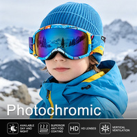 Lunettes de ski pour enfants, protection UV400, lunettes de ski OEM, lunettes de sport de neige, verres polarisés, lunettes de snowboard, vente en gros, personnalisables