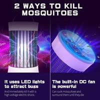 JZ UV atracción al aire libre inalámbrico recargable Fly Catcher polilla Mosquito lámpara para matar insectos Smart Bug Zapper para acampar