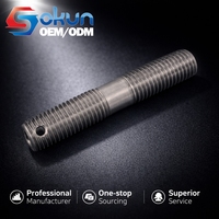 SOKUN GB 901 Double End Stud Clamping Zinc Plated Stainless Steel Alloy Carbon Steel Iron Metric Rod Industrial Grade 4.8/8.8