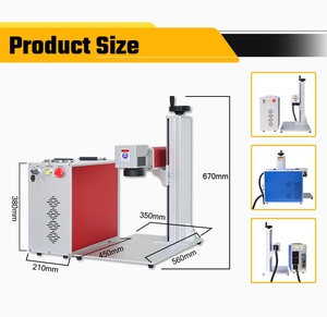 เครื่องเลเซอร์มาร์กกิ้งไฟเบอร์ CO2 UV แบบมินิขนาดกะทัดรัด ควบคุมความเร็วได้ สำหรับงาน PCB ไม้ ตัวเลข VIN บนรถยนต์ กำลัง 10W 50W 100W - Product Image 3