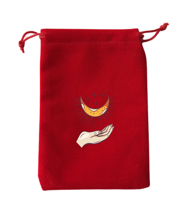 Bolsa roja para cartas de tarot - 06
