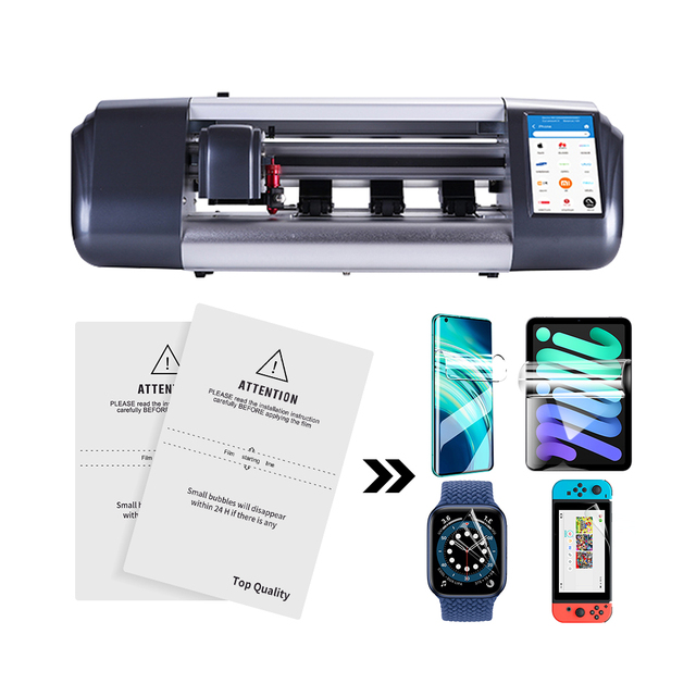 High Quality Unlimited Cutting Times Cell Phone TPU Hydrogel Screen Protector Film Cutting Machine