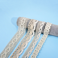 Vente en gros de nouveaux rideaux en dentelle de fil de coton dentelé simple face en peluche accessoires vestimentaires décoratifs dentelle au crochet personnalisée