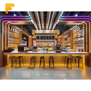 Vetrina Espositiva per Pasticceria in Legno e Vetro, Design di Lusso per Caffetterie, Bancone di Servizio per Dessert, Layout per Negozi di Marca - Product Image 1