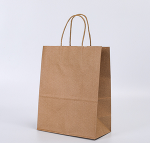 Sacs en papier kraft recyclé personnalisés, impression flexo classique pour les expositions, les supermarchés, les promotions - Product Image 5
