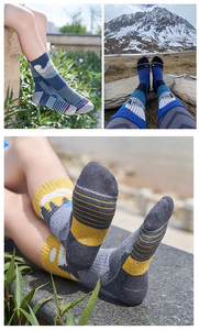Chaussettes d'hiver en laine mérinos pour le sport, confortables, chaudes, épaisses, pour le <span class=keywords><strong>ski</strong></span>, la randonnée, <span class=keywords><strong>de</strong></span> haute qualité, en gros - Product Image 5