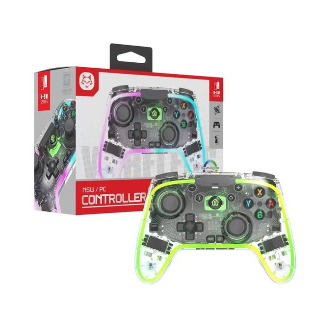 Wireless Game Controller with Hall Effect RGB Suitable for Nintendo Switch/ Computer /iOS/ Android Game Controllers