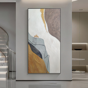 Kết cấu bức tranh trừu tượng tùy chỉnh nghệ thuật vẽ tay phong cảnh bức tranh trừu tượng trong vải - Product Image 2