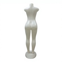 Maniquí de Plástico con Cabeza y Posura sin Manos, para Exhibición de Joyería, Material PVC