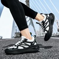 Nouvelles chaussures de sport, chaussures décontractées à semelles épaisses pour hommes, chaussures de course respirantes, légères, confortables pour l'extérieur, à semelles souples