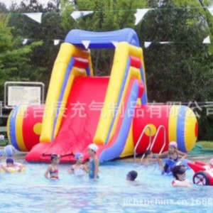 Shanghai Jichen Inflatable <b>Water</b> <b>Slide</b> Large Outdoor PVC Commercial Use For Events And Parks - Product Image 4