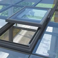 Claraboya Rectangular Moderna BOCHARM de Aluminio con Doble Acristalamiento Low-E, Aislamiento Térmico y Eficiencia Energética