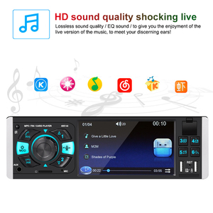 4051 4.1 inch 1din xe Stereo đài phát thanh xe phương tiện truyền thông MP5 Máy nghe nhạc với màn hình - Product Image 4
