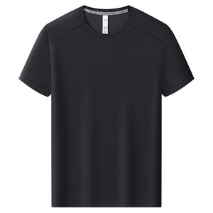 Promotional T-Shirt Solid Color Polyester Fiber Thin Aurora White Pearl Gray Torrent Gray Leisure Wear GJ11-81031 - Product Image 2