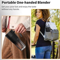 2025 Nieuwe Oplaadbare Draagbare Blender Mini Elektrisch Sap Cup 470Ml Hoge Snelheid Roterende Roeren 6-Blade Ultra Scherp