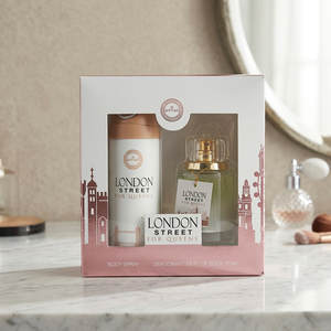 Coffret de découverte London Street For Queens avec spray parfumé et déodorant, collection de soins corporels pour parfum unisexe - Product Image 3