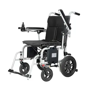 KSM-509 Ultimate Portability Super Folding Aluminum Lightweight Electric Wheelchair Only 16.5 kgs for Optimal Mobility
