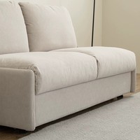 Canapé-lit pliant Somnus 2 en 1 convertible multifonctionnel double en tissu technique haut de gamme pour salon, hôtel, appartement