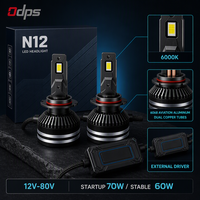 Nueva Llegada, Luz LED Súper Brillante de 60W 8000LM para Auto, H7 H11 9005 9006 9012 H4, Bombillas LED para Auto con Ventilador de Enfriamiento, Faros Delanteros LED para Auto