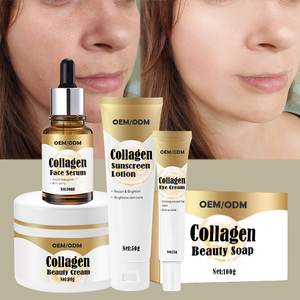 Natural Collagen Set Private <b>Label</b> Organic Whitening Facial Lightening Spot Removal Moisturizing Face Care Set - Product Image 1