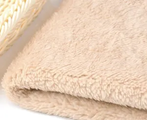 XH venta al por mayor personalizado impreso esponjoso tejido 100% poliéster Shu tela polar de terciopelo