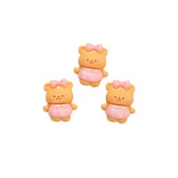 Mini Ours Mignon de Dessin Animé, Accessoires DIY pour Nail Art, Autocollants en Résine Portables, Kit de Barrettes et Bandeaux, Technique de Goutte d'Huile