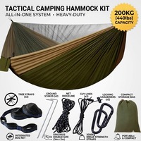 Hamac anti-moustiques léger et portable pour la randonnée, le trekking et la détente en plein air