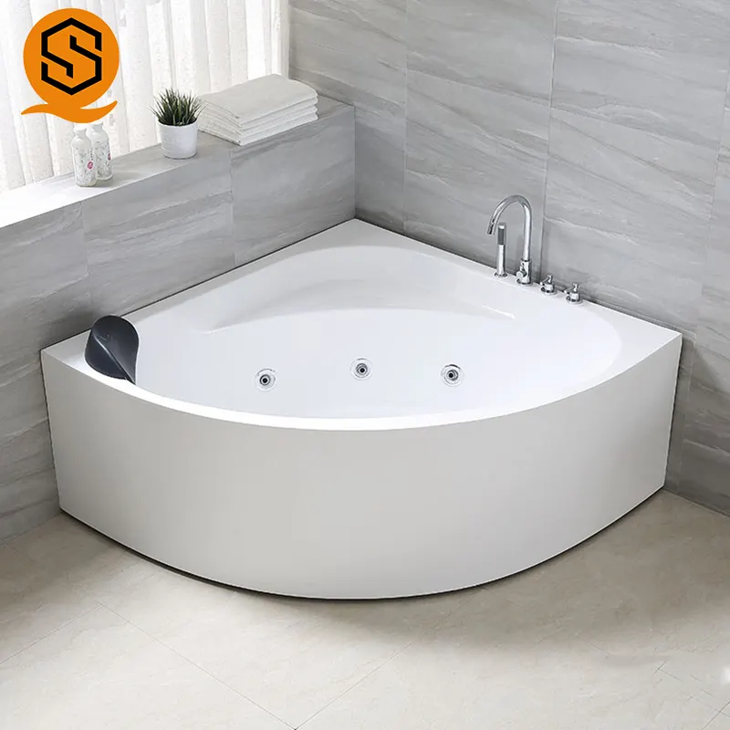 Hot Selling Massage Bathtub Whirlpool Indoor Freestanding Spa Bath Tub Acrylic Air Jet Tub white Bathtub