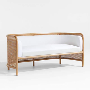 Factory Supply Hotel Commercial Couch Living Room <b>Sofas</b> <b>Rattan</b> Wedding Lounge Set Wooden - Product Image 2