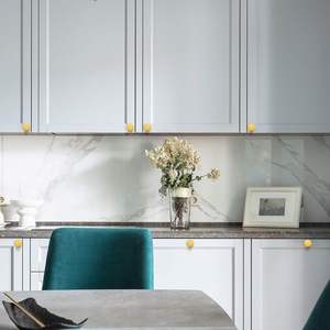Wholesale Modern Eco-Friendly Aluminum Black Furniture Cabinet <b>Pull</b> Knobs Kitchen Wardrobe <b>Drawer</b> Handles Dresser Knob <b>Pulls</b> - Product Image 6