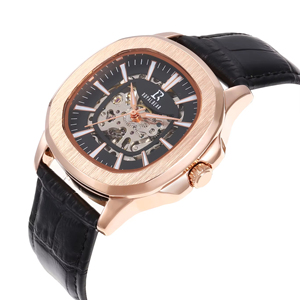 2024 mới Mens thời trang cơ khí đồng hồ kinh doanh Tự động đồng hồ đeo tay Silicone hợp kim thép không gỉ - Product Image 6