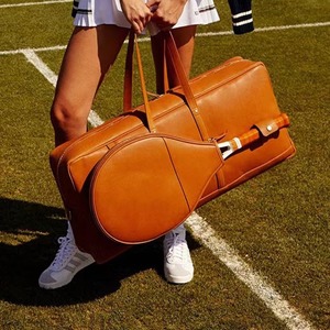 <span class=keywords><strong>Sac</strong></span> de sport rétro orange en PU, <span class=keywords><strong>sac</strong></span> de tennis tendance 2025, <span class=keywords><strong>sac</strong></span> de luxe pour le court avec compartiment pour raquette, <span class=keywords><strong>sac</strong></span> de voyage chic - Product Image 1