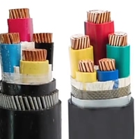 Cable de Alimentación YJV con Conductor de Cobre, Aislamiento XLPE y Revestimiento de PVC, 0.6/1kV, CE, RoHS, IP65, Marca Yilan, 10-300mm2, para Construcción y Minería