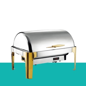 Chafing Dish Buffet Set Luxury Buffet <strong>Food</strong> Warmer Party Supplies Buffet <strong>Food</strong> Display <strong>Stand</strong> Stainless Steel Chafing Dish - Product Image 3