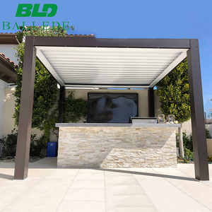 Pérgola <span class=keywords><strong>de</strong></span> Aluminio Bioclimática <span class=keywords><strong>de</strong></span> 5x7 para Jardín Exterior, Resistente a la Lluvia, <span class=keywords><strong>de</strong></span> <span class=keywords><strong>Hierro</strong></span> <span class=keywords><strong>Forjado</strong></span> - Product Image 2