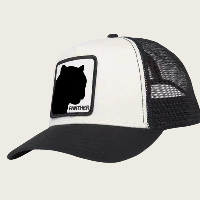 Leopardo blanco y negro