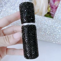 Flacon vaporisateur de parfum de voyage portable en verre cristal brillant et écologique de 10 ml, mini flacon vide à brume fine, 100 pièces