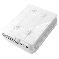 Boîtier de distribution de fibre optique 1:16 Cassette Splitter Box FTTH FAT IP65 à montage mural ou sur poteau, 24 ports, boîtier de terminaison d'accès NAP ODP