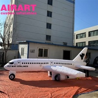 Ballon de décoration suspendu pour fête petit modèle de forme d'avion gonflable, avion gonflable sur mesure z05 F22