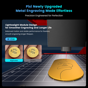 AlgoLaser Pixi 1064nm Metal Laser <strong>Engraving</strong> <strong>Machine</strong> <strong>Portable</strong> Mini Laser Engraver for Wood Acrylic Stone Glass 3D <strong>Engraving</strong> - Product Image 5
