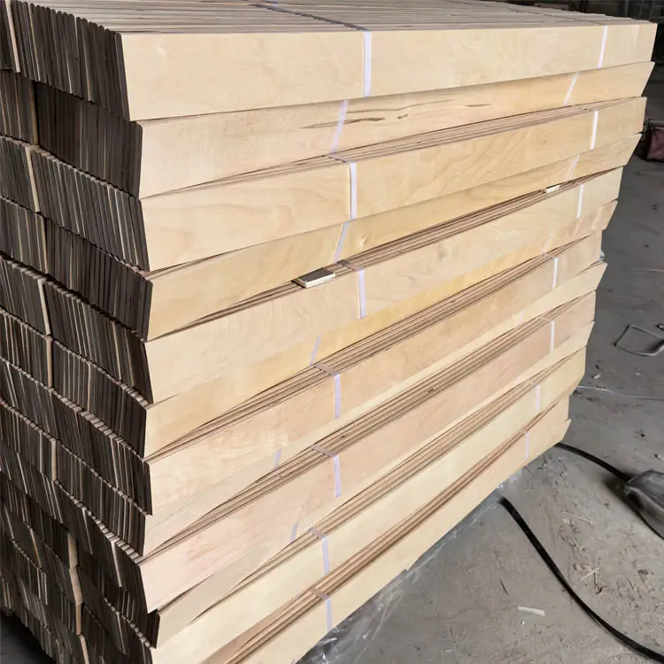 Trang trí chất lượng nóng bán harwood slat khung gỗ E0 Bạch Dương ván ép giường thanh