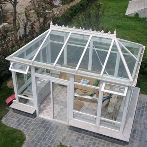 Terraza Exterior Personalizada con Techo Transparente para las 4 Estaciones, Solárium <span class=keywords><strong>de</strong></span> Vidrio, Balcón con Paneles <span class=keywords><strong>de</strong></span> Vidrio, Pérgola - Product Image 1
