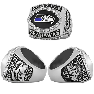 Anillo de Campeonato de los Seattle Seahawks de la <span class=keywords><strong>NFL</strong></span> 2005-2014, Joyería Deportiva de Fútbol Americano, Regalo Conmemorativo, Venta al Por Mayor - Product Image 4