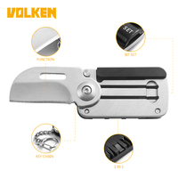 EDC tournevis multifonctionnel pour l'extérieur porte-clés, couteau en acier inoxydable, pochette de poche, petits outils portables, fabricants directe
