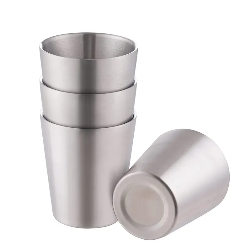 175ml 260ml 300ml Stainless Steel Coffee Cups Tumbler Double Wall Camping Cup Wholesale