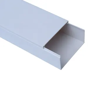 Pvc Trunking 25X25 Zelfklevende Kabel Trunking En Fittings Plastic Kanaal Voor Elektrische Kabel