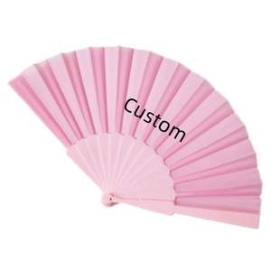 Abanico de Boda Chino Ecológico, Elegante Diseño Plegable Hecho a Mano con Técnica Pintada, Directo de Fábrica para Regalo Promocional - Product Image 1