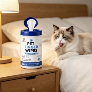 Toallitas Extra Gruesas para Dedos de Mascotas, Libres de Ingredientes Peligrosos y Seguras para Lamer, para Perros y Gatos - Product Image 4